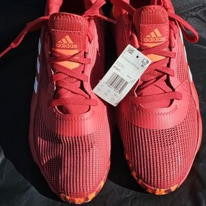 Adidas Pro Bounce 2019 Low Top Red Basketball Shoe EF0471 Mens Size 11 New